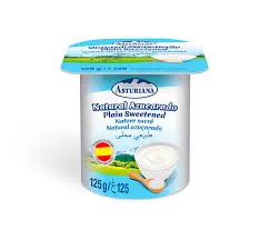 Yogurt Asturiana sabor Natural Azucarado (125g)