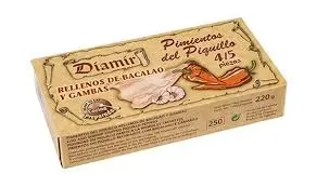 Pimientos rellenos de Bacalao y Gambas Daimir (250g)