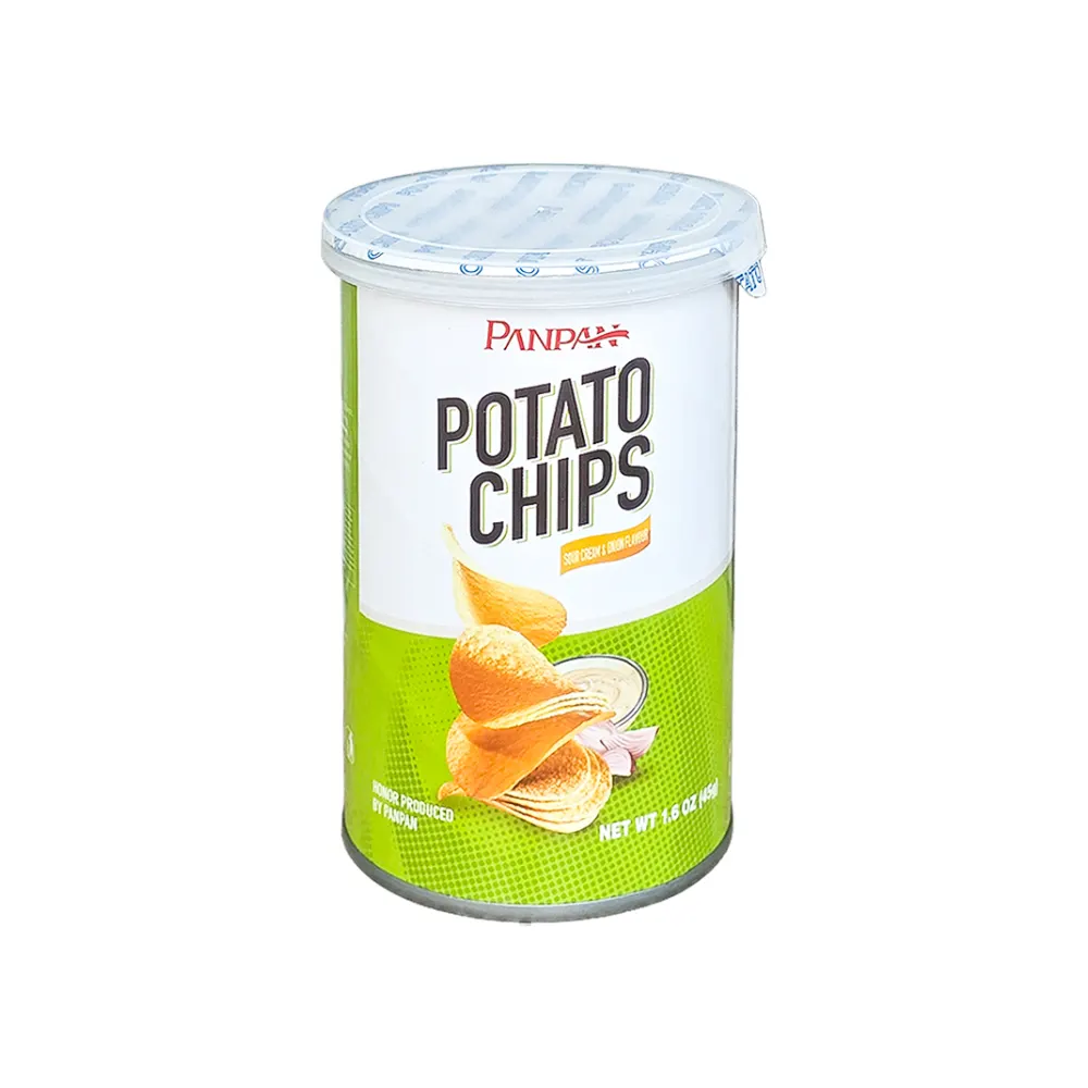 Papas Chips PANPAN sabor crema agria y cebolla (45g)