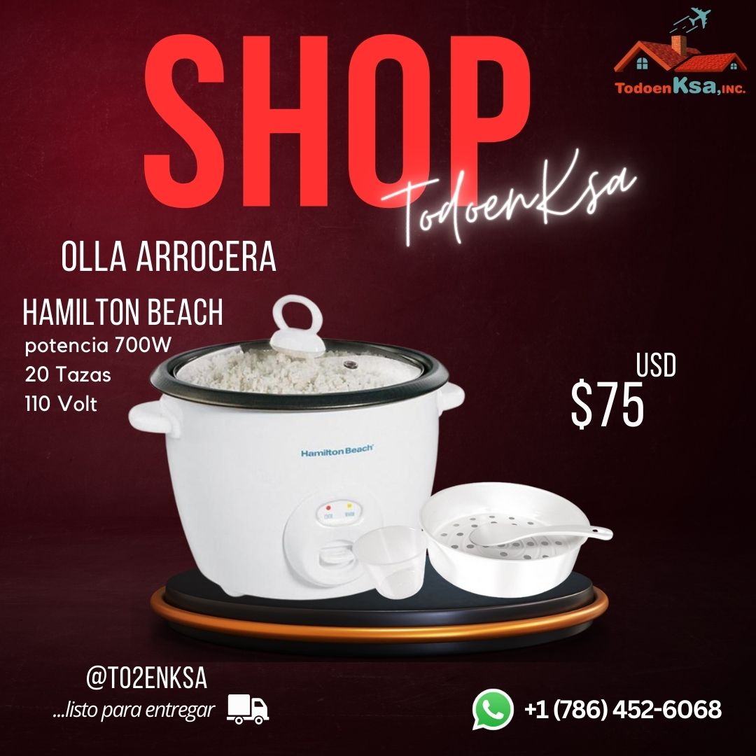 Olla arrocera HAMILTON BEACH  (700w / 110v / 20 tazas)